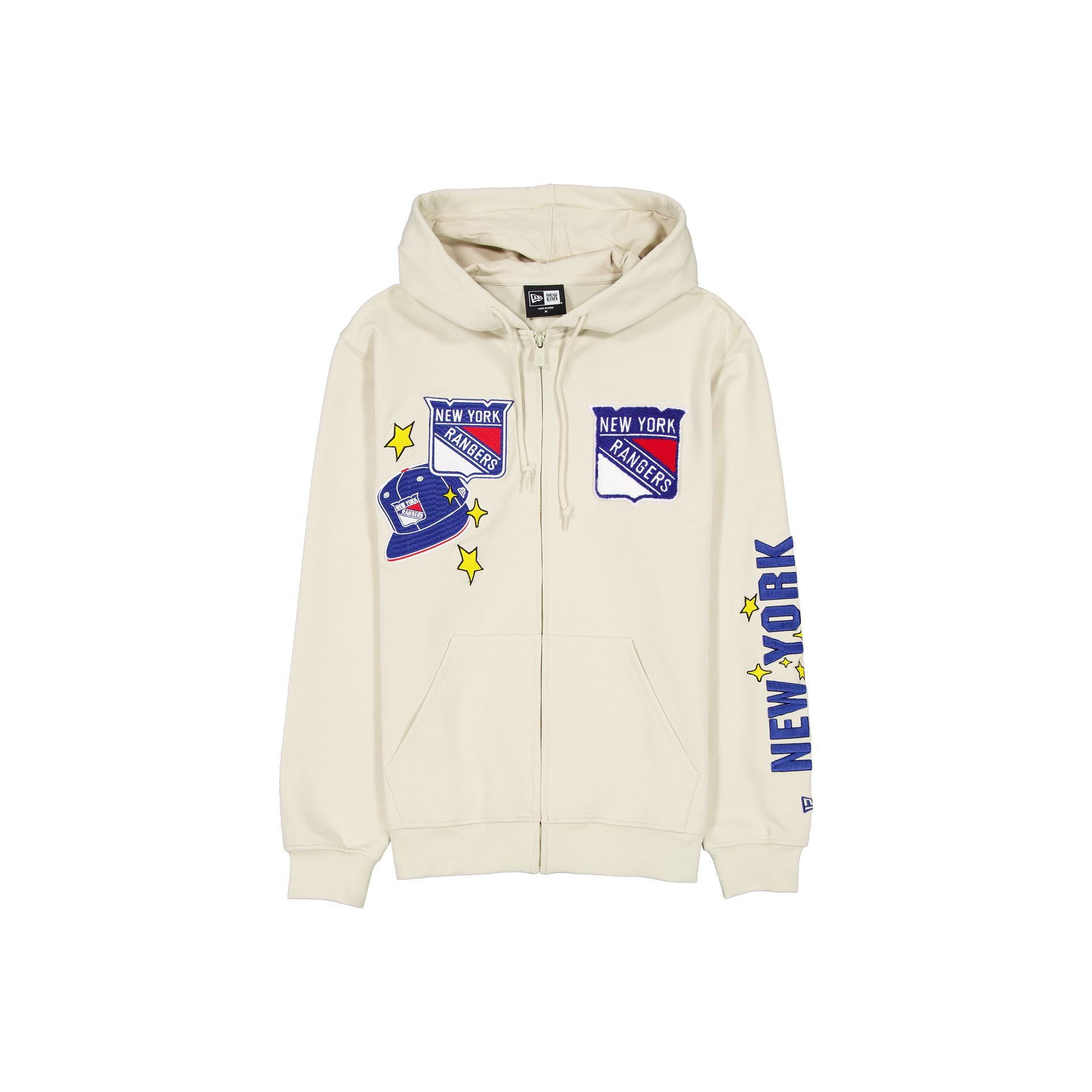 New York Rangers Stone Logo Select Full-Zip Hoodie
