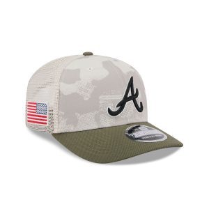 Atlanta Braves Armed Forces Day 2025 9SEVENTY Trucker Hat