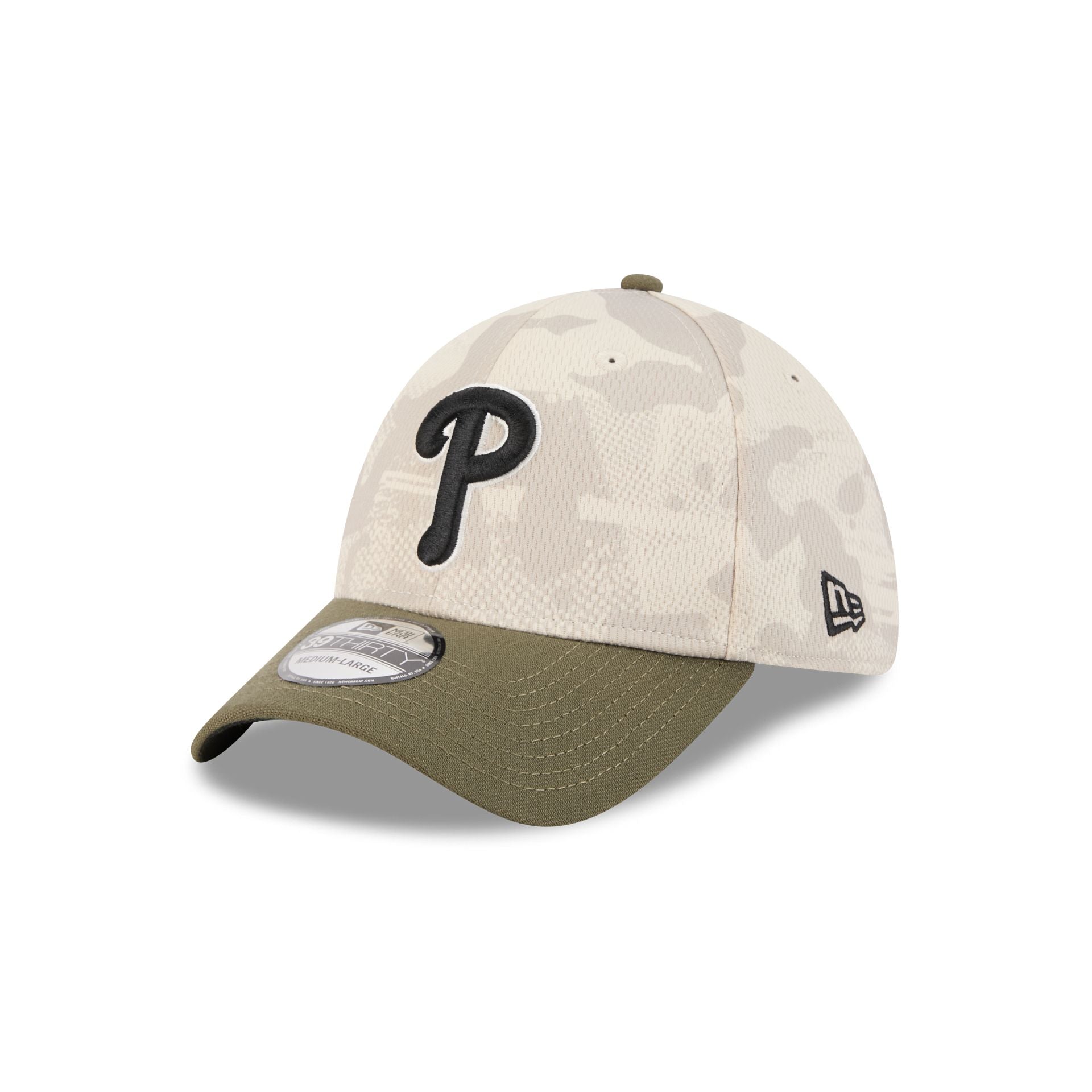 Philadelphia Phillies Armed Forces Day 2025 39THIRTY Stretch Fit Hat - Image 3