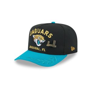 Jacksonville Jaguars 2025 Draft Black 59FIFTY A-Frame Fitted Hat