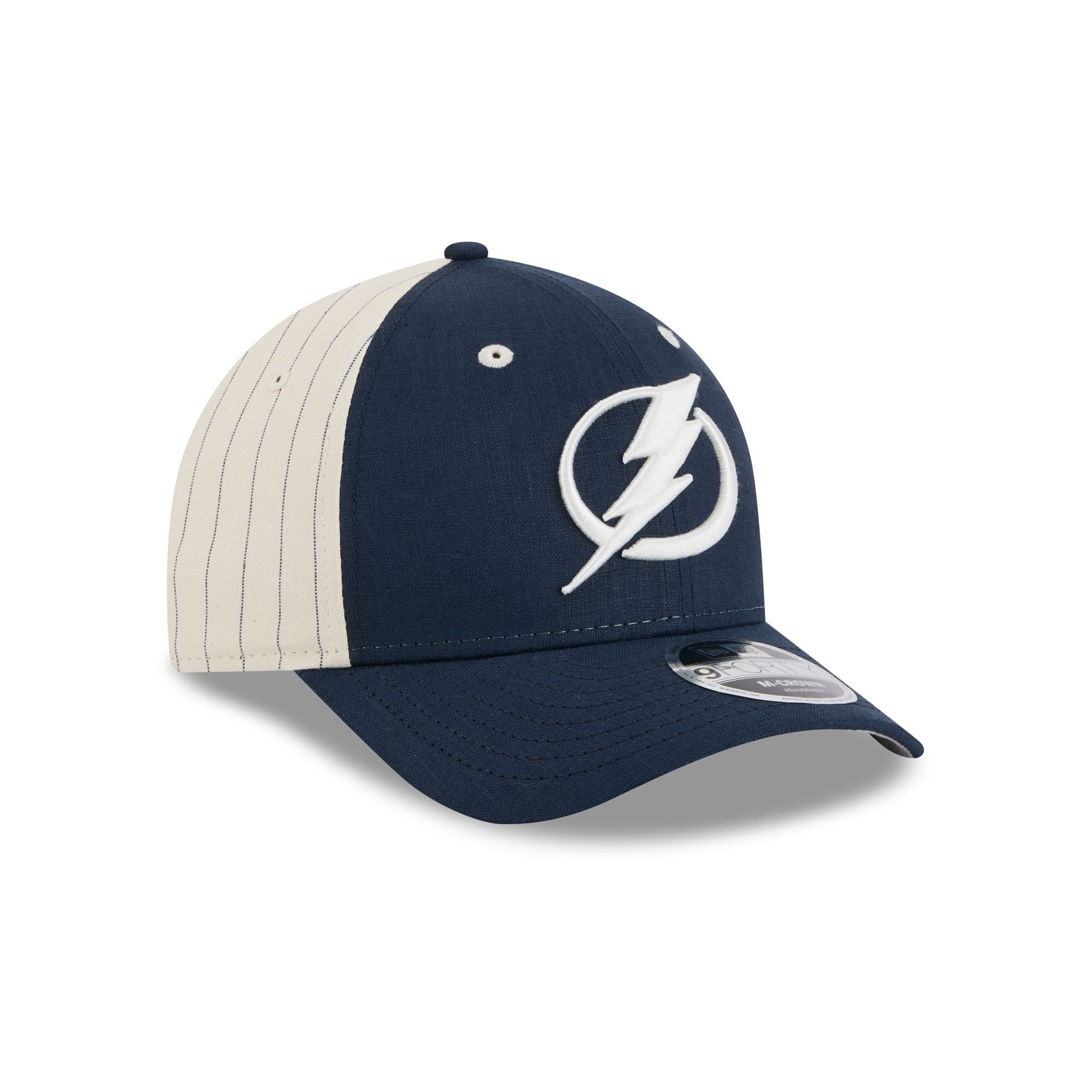 Tampa Bay Lightning Linen 9FORTY M-Crown Snapback Hat - Image 3