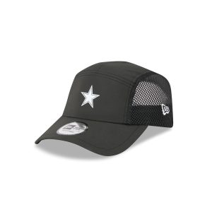 Dallas Cowboys Black Poly Runner Adjustable Hat