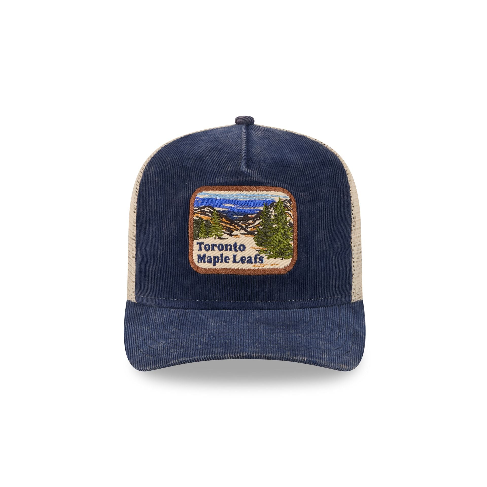 Toronto Maple Leafs Vintage Landscape 9FIFTY A-Frame Trucker Hat - Image 2
