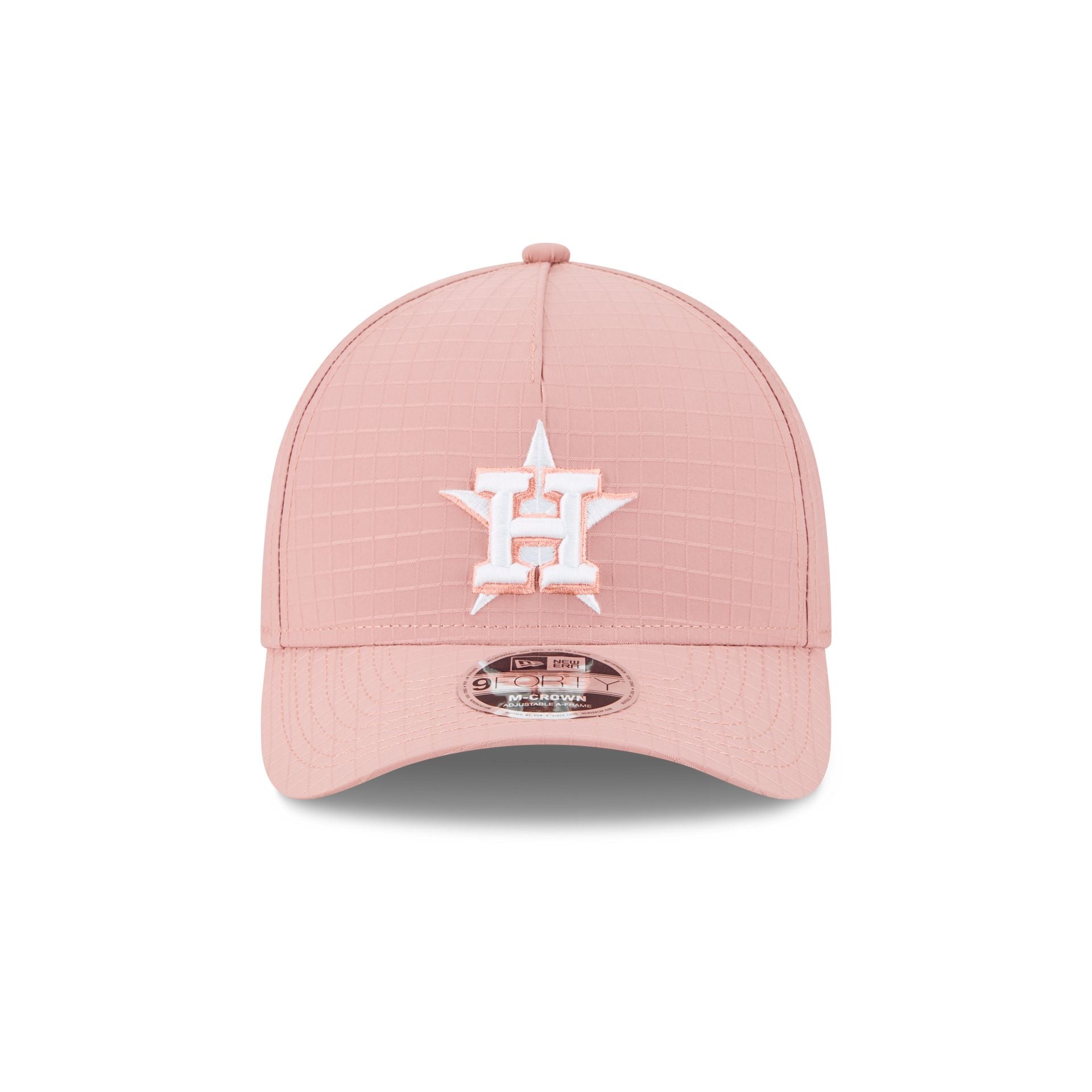 Houston Astros Pink Ripstop 9FORTY M-Crown A-Frame Snapback Hat - Image 2