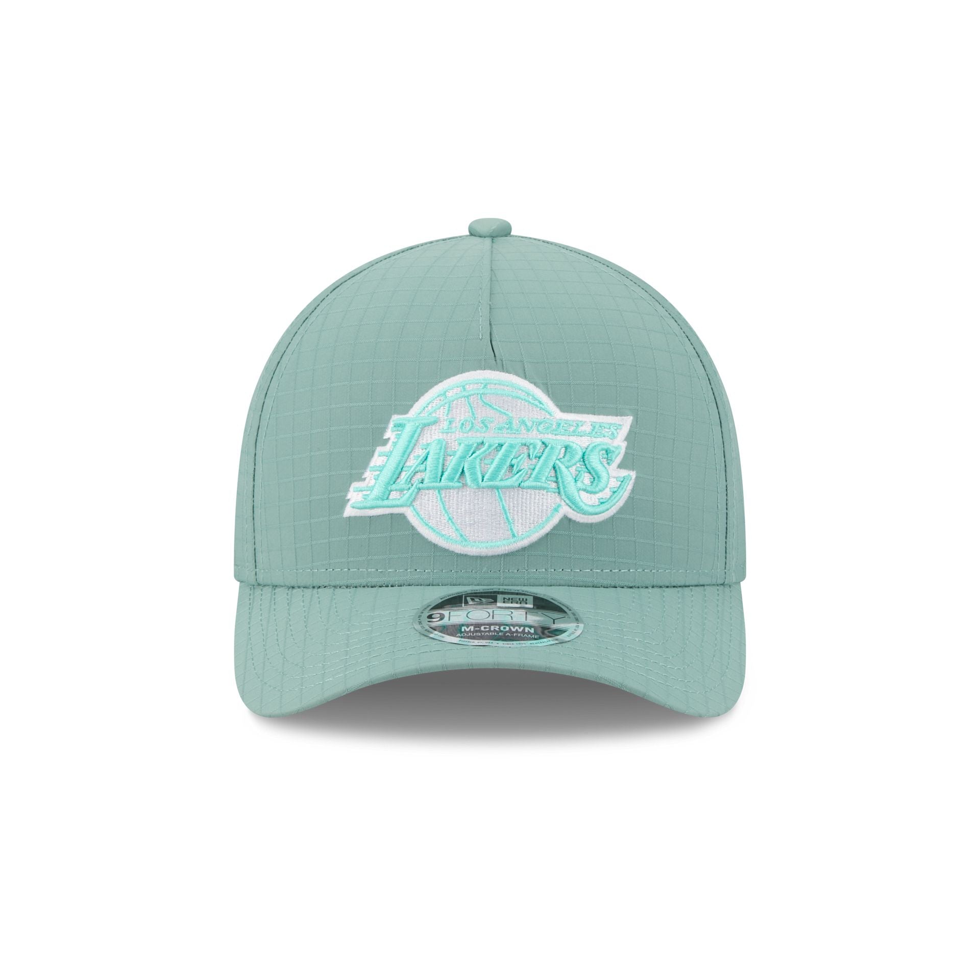 Los Angeles Lakers Green Ripstop 9FORTY M-Crown A-Frame Snapback Hat - Image 2