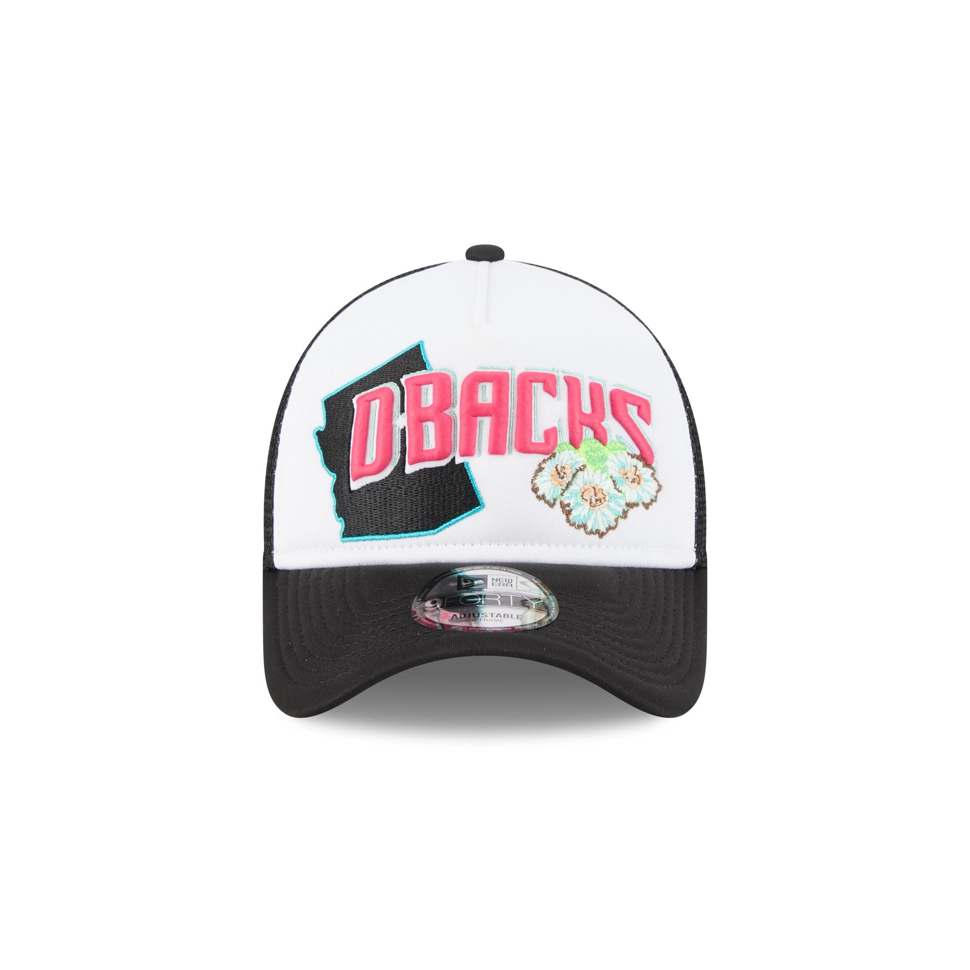 Arizona Diamondbacks State Flower 9FORTY A-Frame Trucker Hat - Image 2