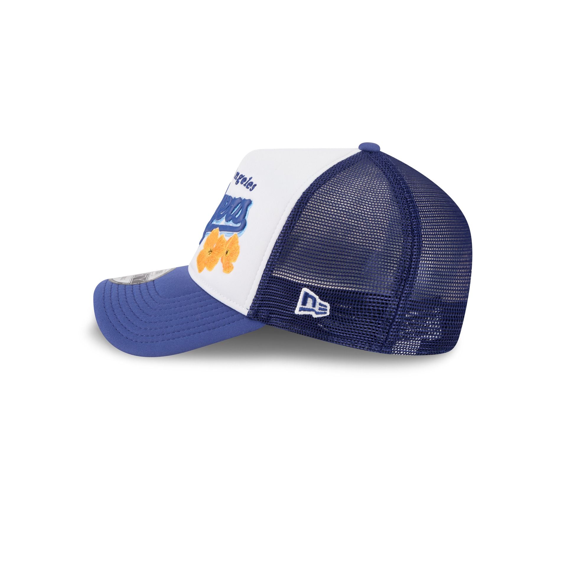 Los Angeles Dodgers State Flower 9FORTY A-Frame Trucker Hat - Image 5