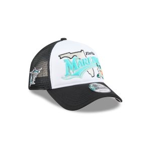 Miami Marlins State Flower 9FORTY A-Frame Trucker Hat
