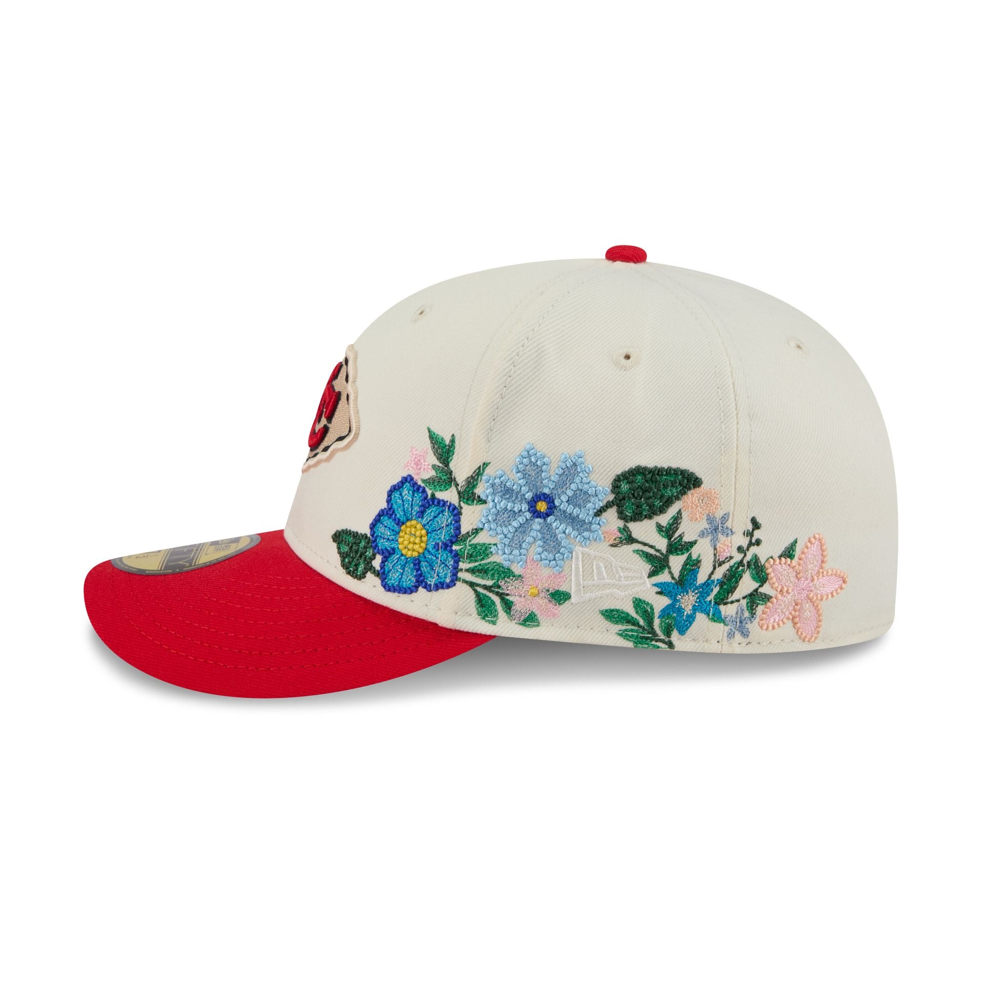 Kansas City Chiefs Tonal Florals White 59FIFTY Fitted Hat - Image 4