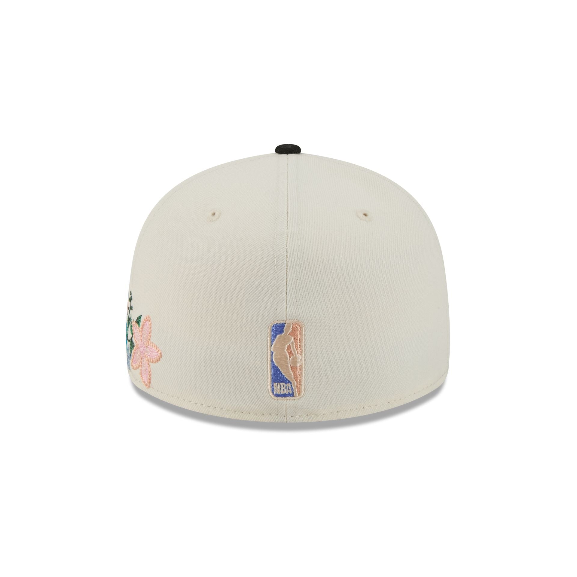 Miami Heat Tonal Florals White 59FIFTY Fitted Hat - Image 6