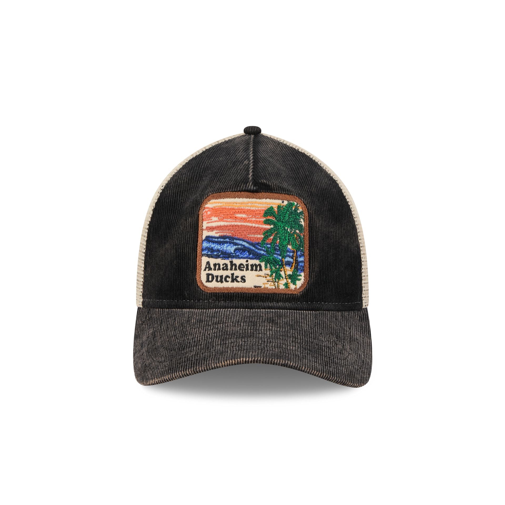 Anaheim Ducks Vintage Landscape 9TWENTY A-Frame Trucker Hat - Image 2