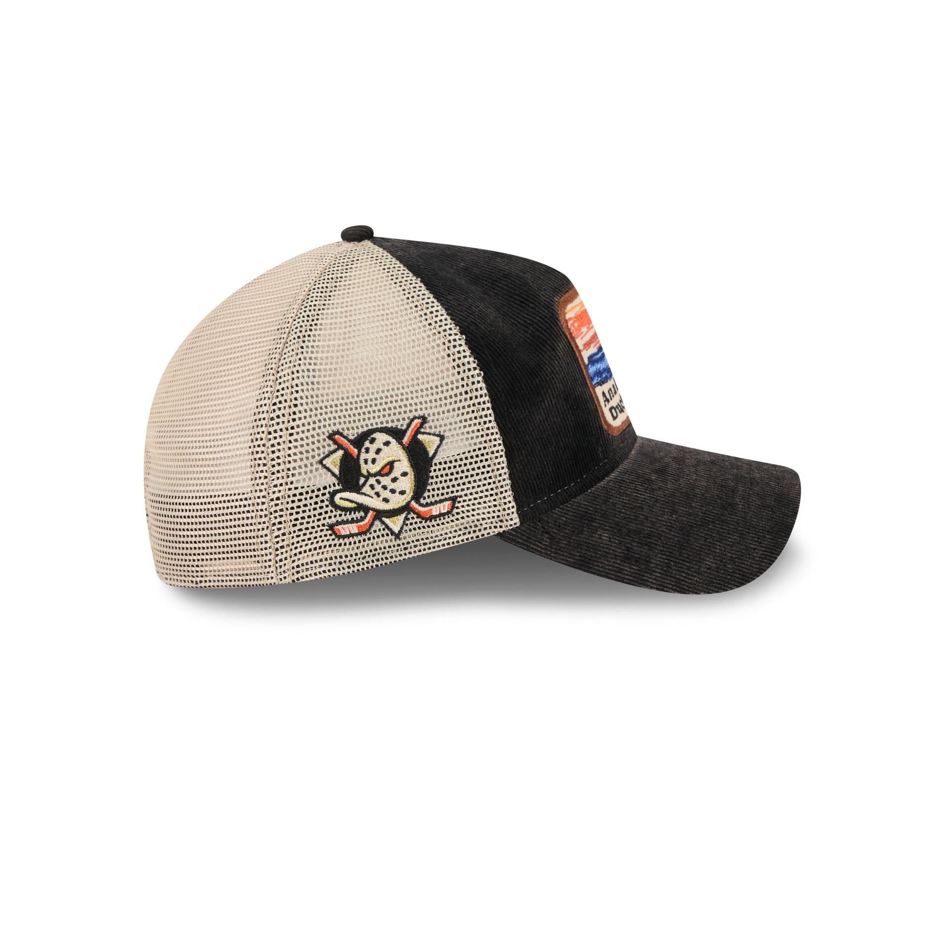 Anaheim Ducks Vintage Landscape 9TWENTY A-Frame Trucker Hat - Image 4