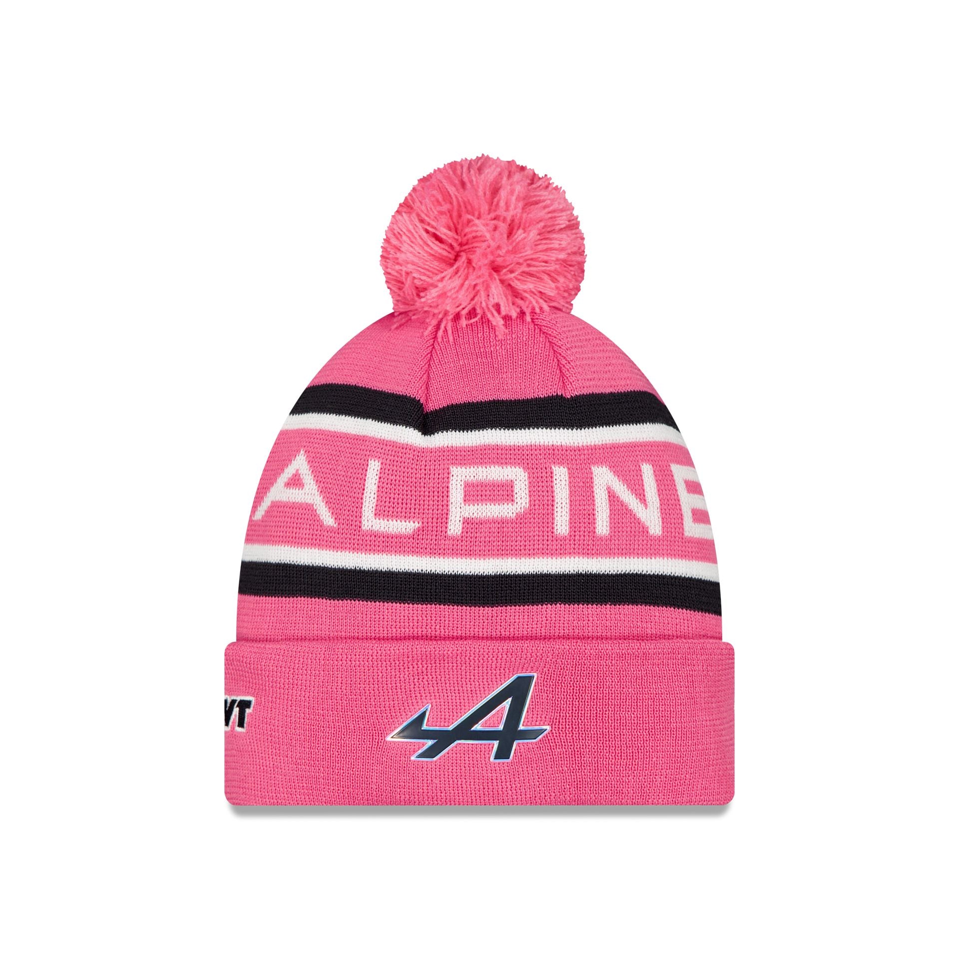 BWT Alpine F1 Team Pop Pink Pom Knit Hat