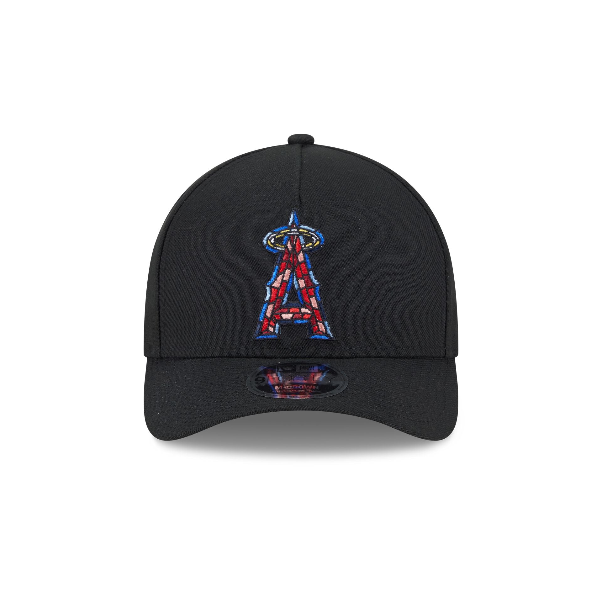 Los Angeles Angels Stained Glass 9FORTY M-Crown A-Frame Snapback Hat - Image 2