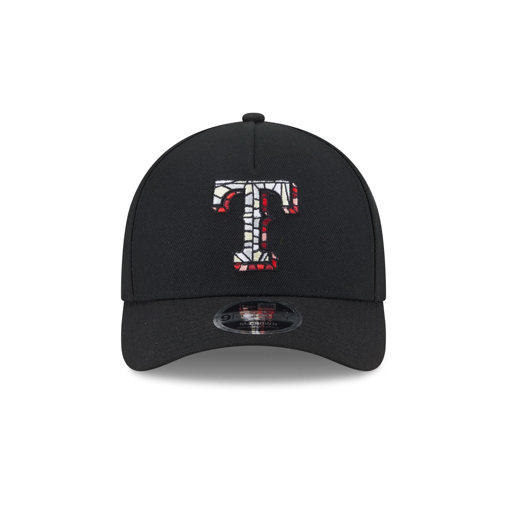 Texas Rangers Stained Glass 9FORTY M-Crown A-Frame Snapback Hat - Image 2