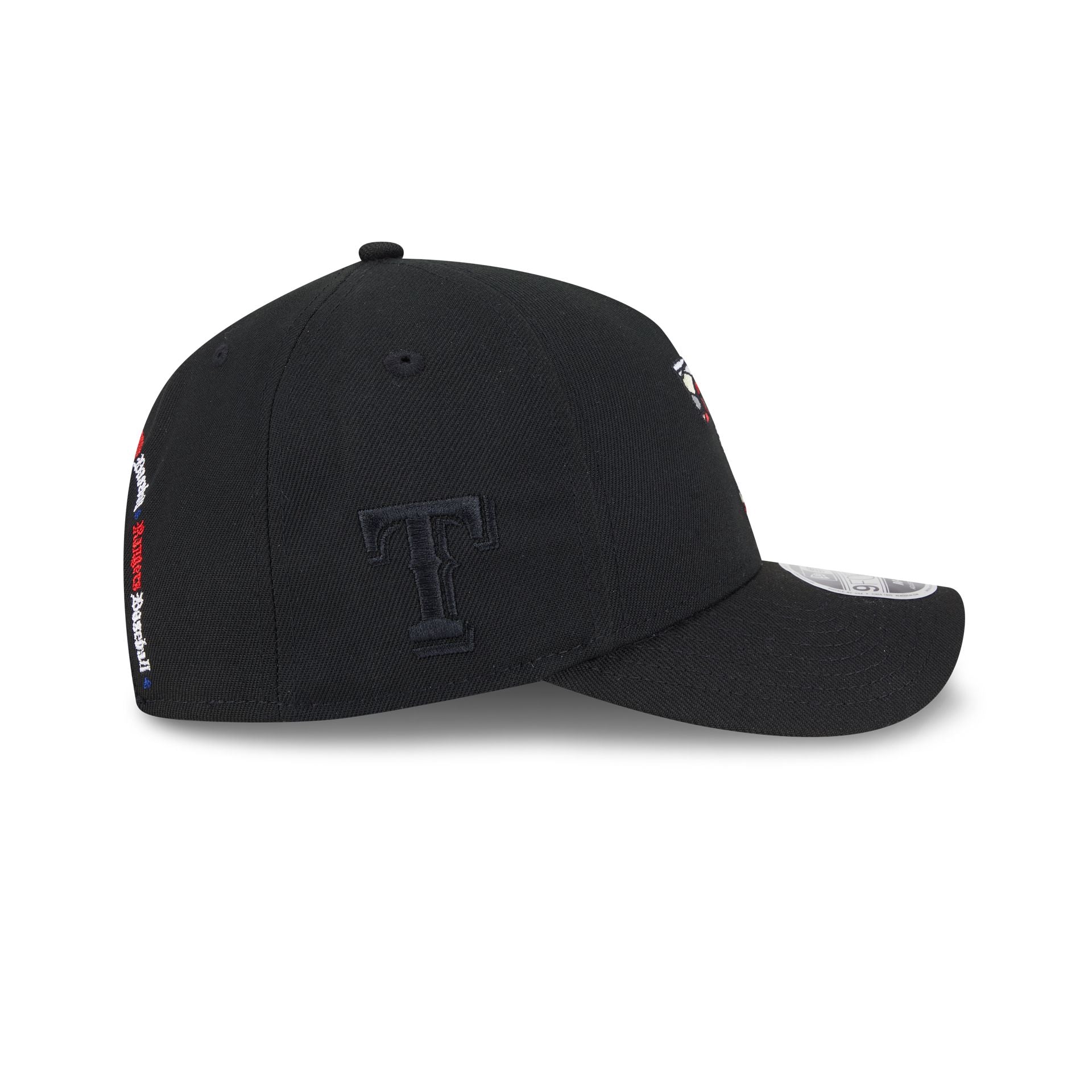 Texas Rangers Stained Glass 9FORTY M-Crown A-Frame Snapback Hat - Image 5