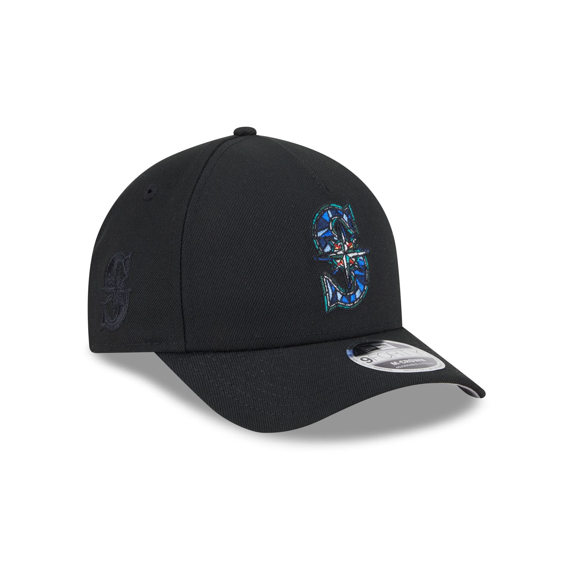 Seattle Mariners Stained Glass 9FORTY M-Crown A-Frame Snapback Hat - Image 3