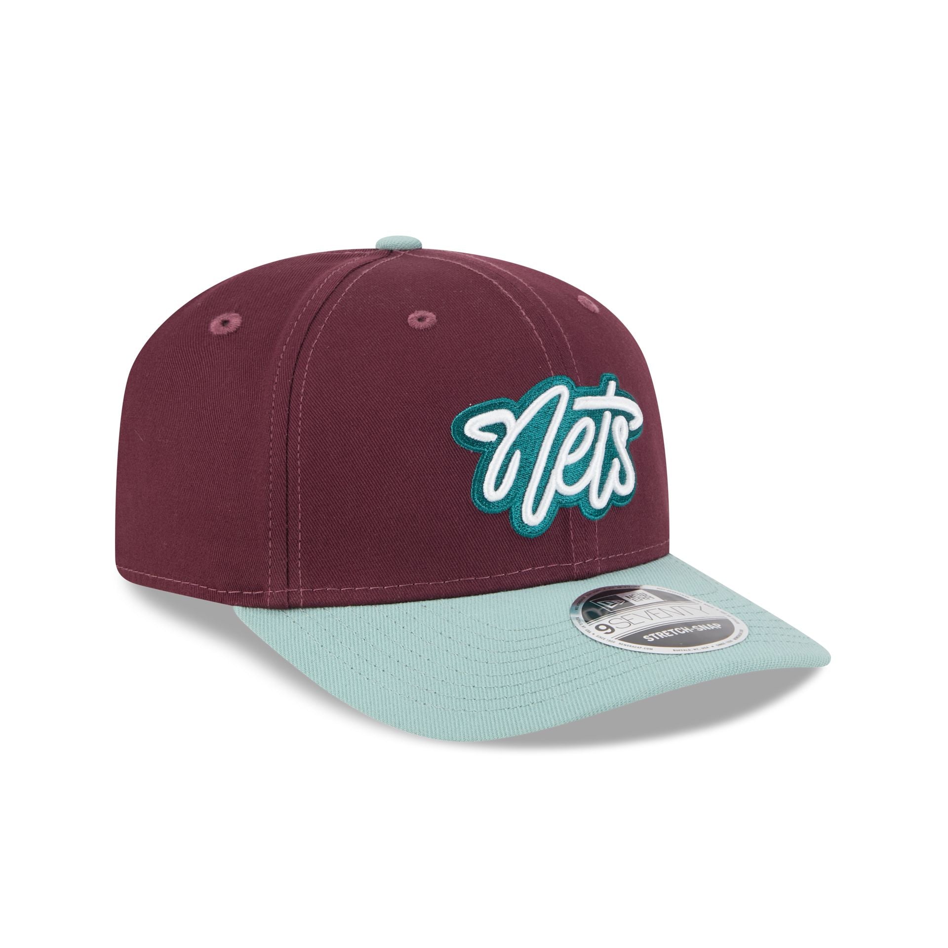 Brooklyn Nets Maroon 9SEVENTY Stretch-Snap Hat - Image 3