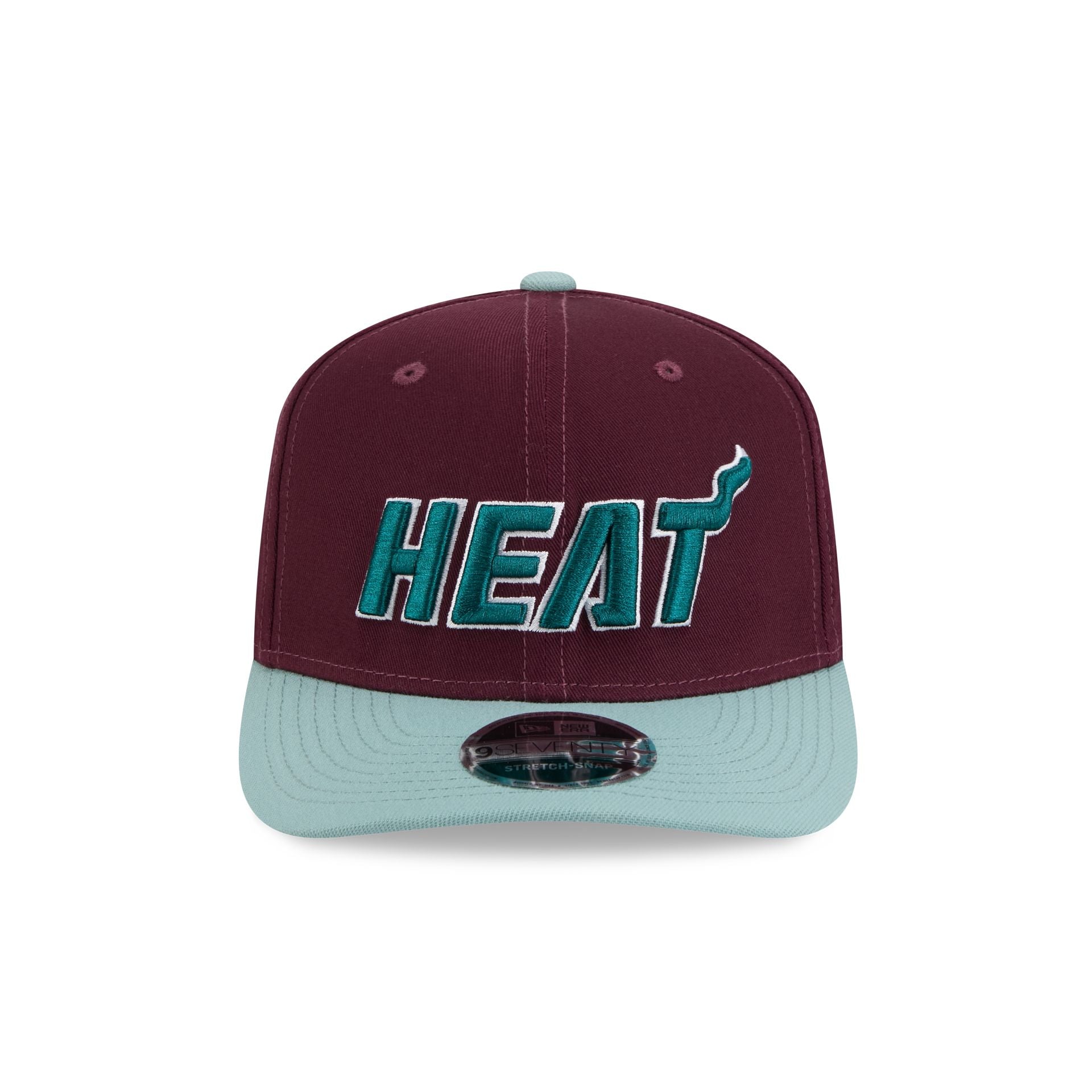 Miami Heat Maroon 9SEVENTY Stretch-Snap Hat - Image 2