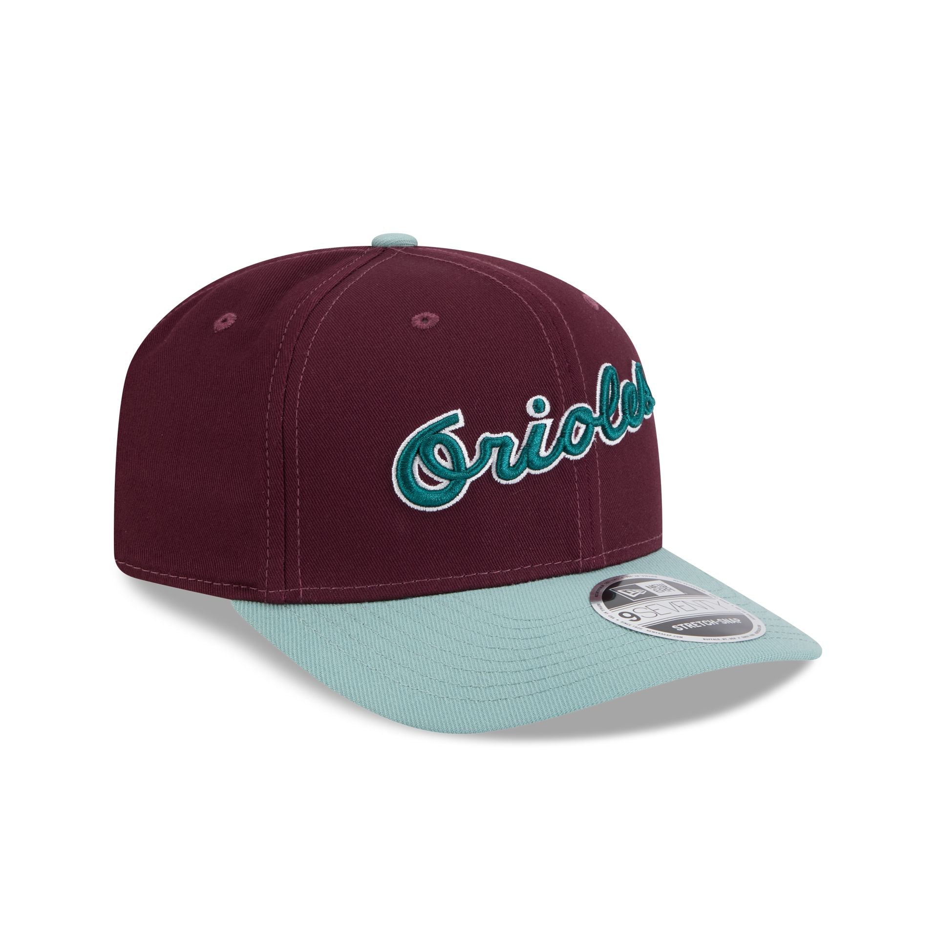 Baltimore Orioles Maroon 9SEVENTY Stretch-Snap Hat - Image 3