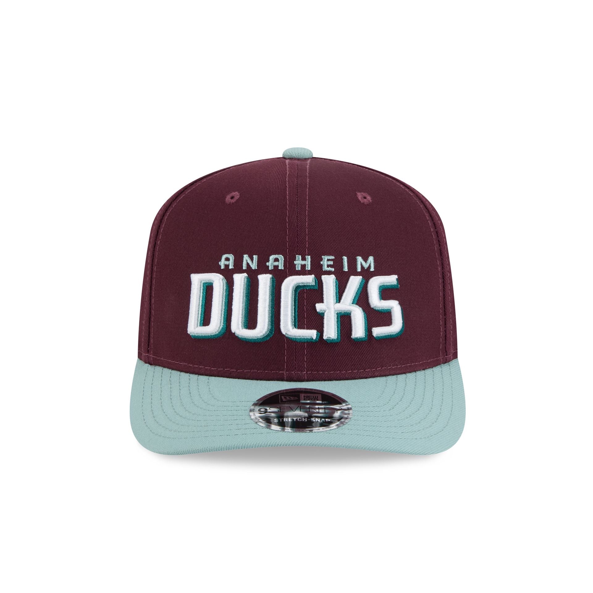 Anaheim Ducks Maroon 9SEVENTY Stretch-Snap Hat - Image 2