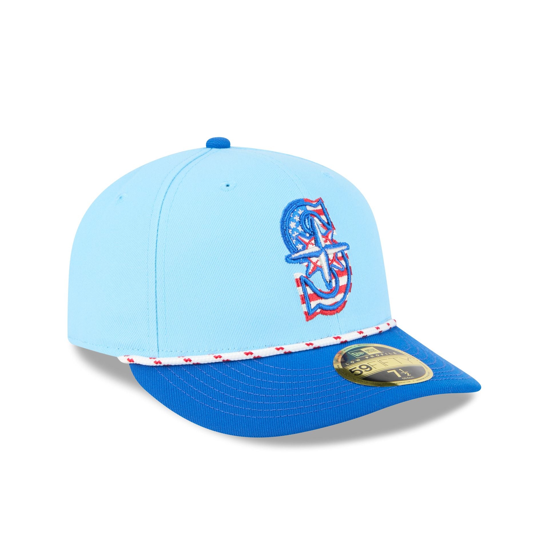 Seattle Mariners Independence Day 2025 Low Profile 59FIFTY Fitted Hat - Image 3