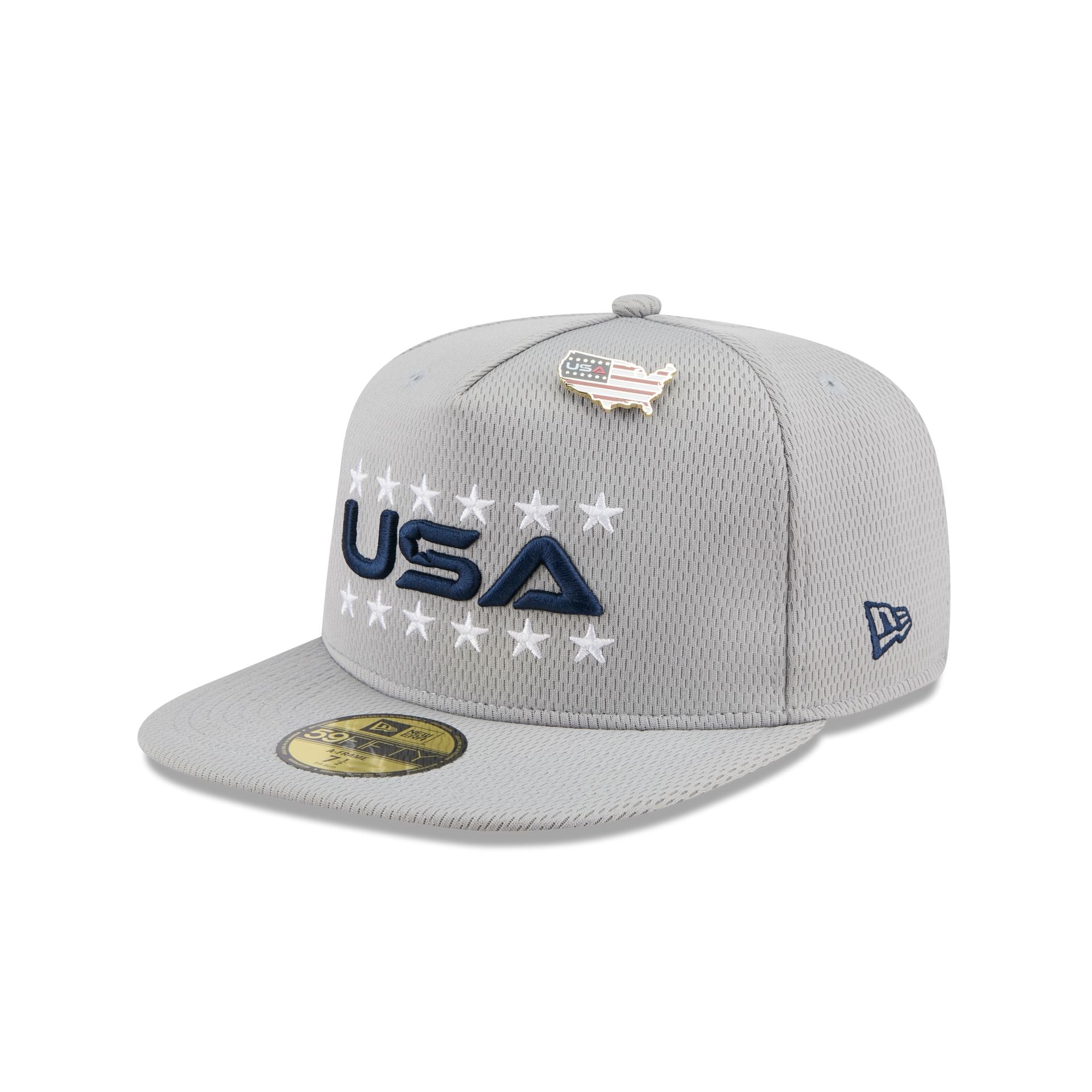 2025 Ryder Cup Team USA Gray 59FIFTY A-Frame Fitted Hat