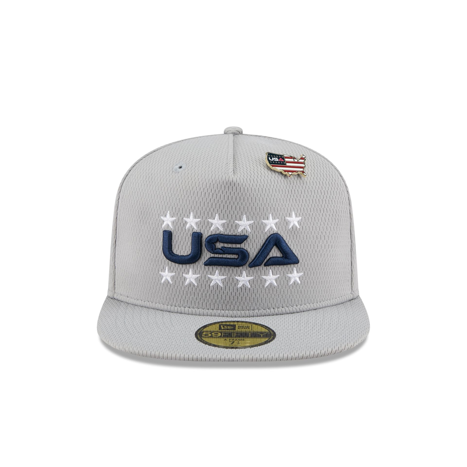 2025 Ryder Cup Team USA Gray 59FIFTY A-Frame Fitted Hat - Image 2