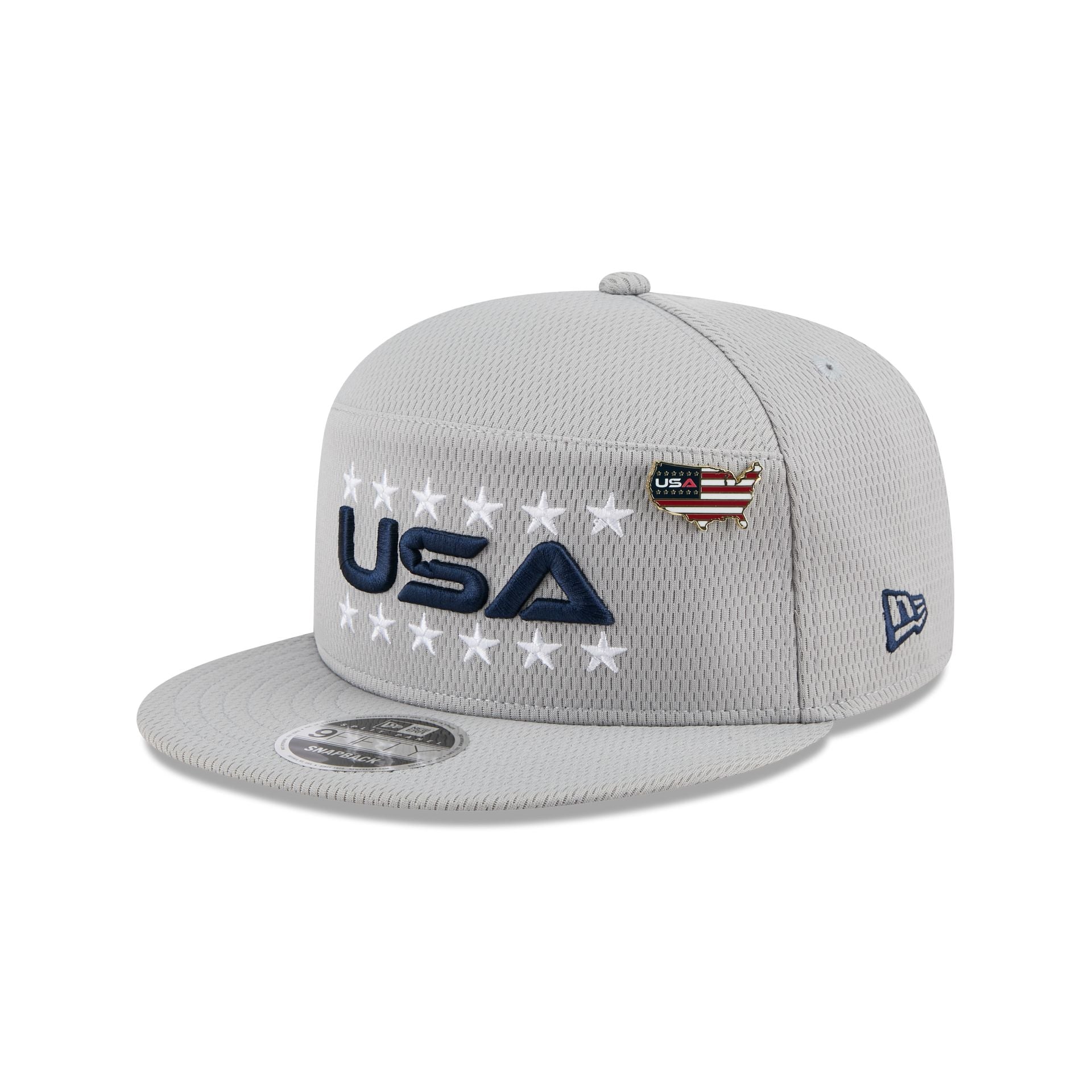 2025 Ryder Cup Team USA Gray Split Panel 9FIFTY Snapback Hat