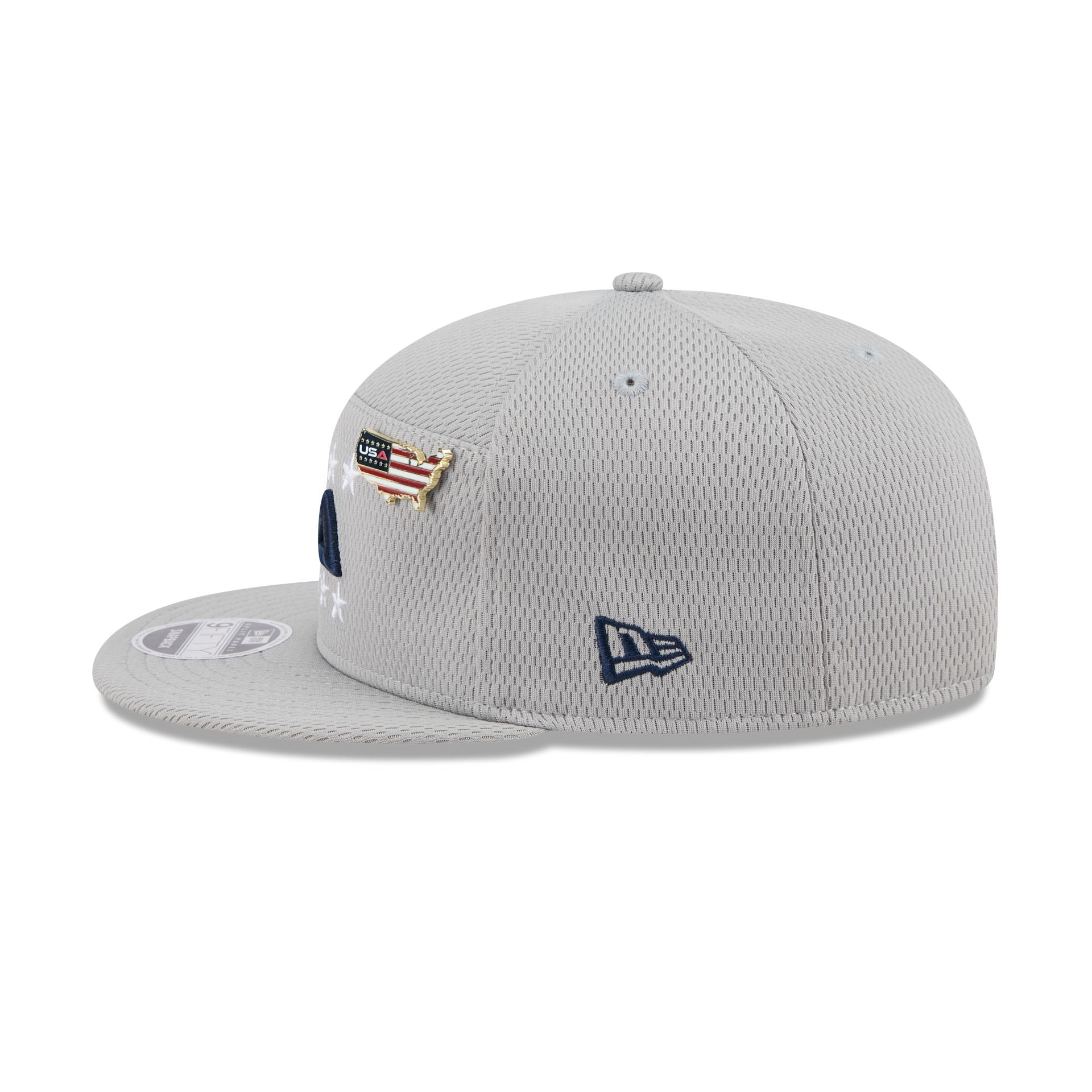 2025 Ryder Cup Team USA Gray Split Panel 9FIFTY Snapback Hat - Image 4