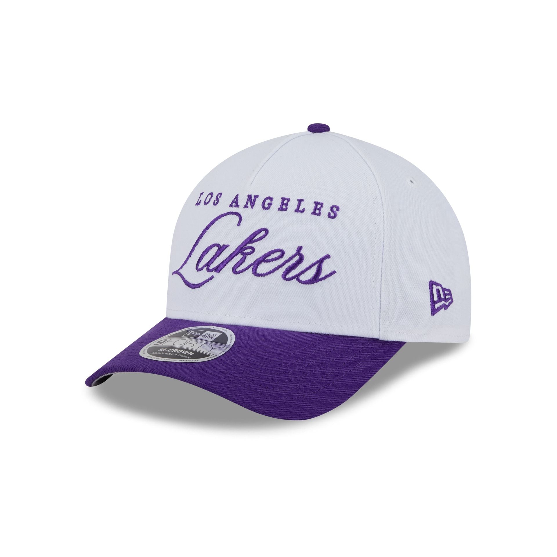 Los Angeles Lakers 2025 Draft 9FORTY M-Crown A-Frame Snapback Hat - Image 3