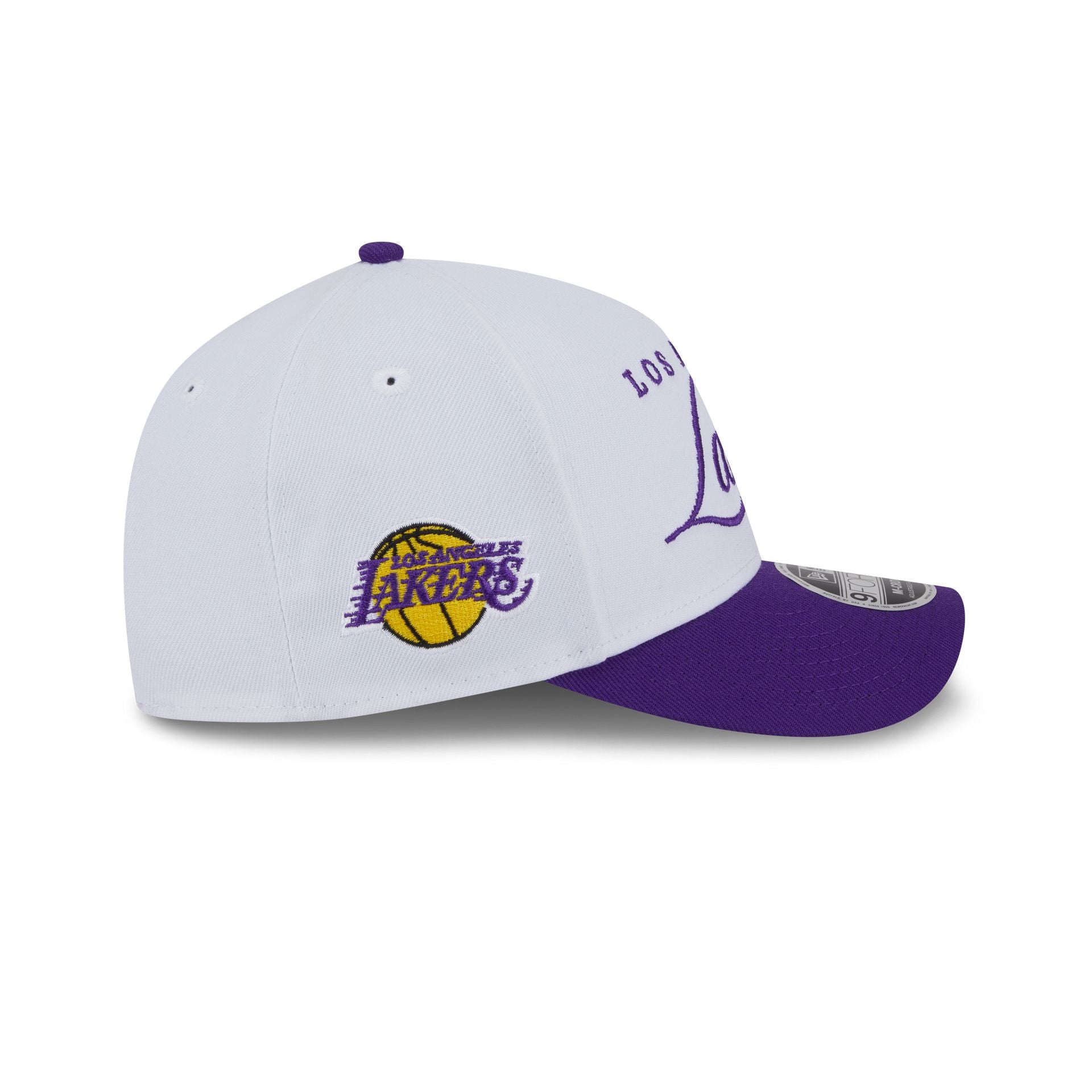 Los Angeles Lakers 2025 Draft 9FORTY M-Crown A-Frame Snapback Hat - Image 4