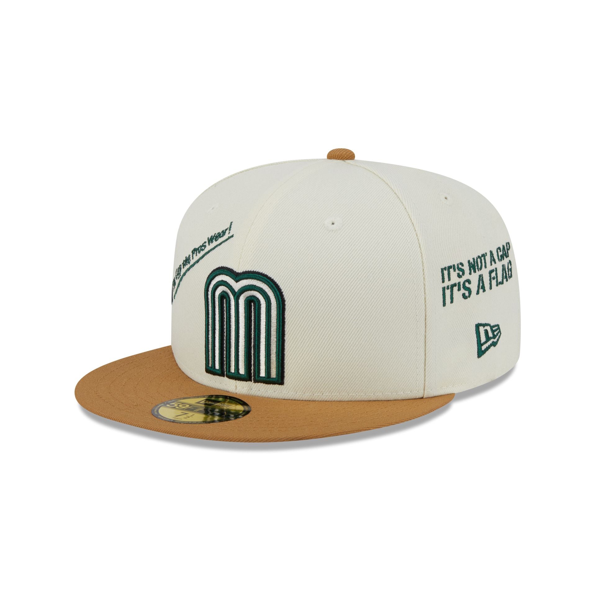 Mexico Baseball New Era Anniversary Logos White 59FIFTY Fitted Hat