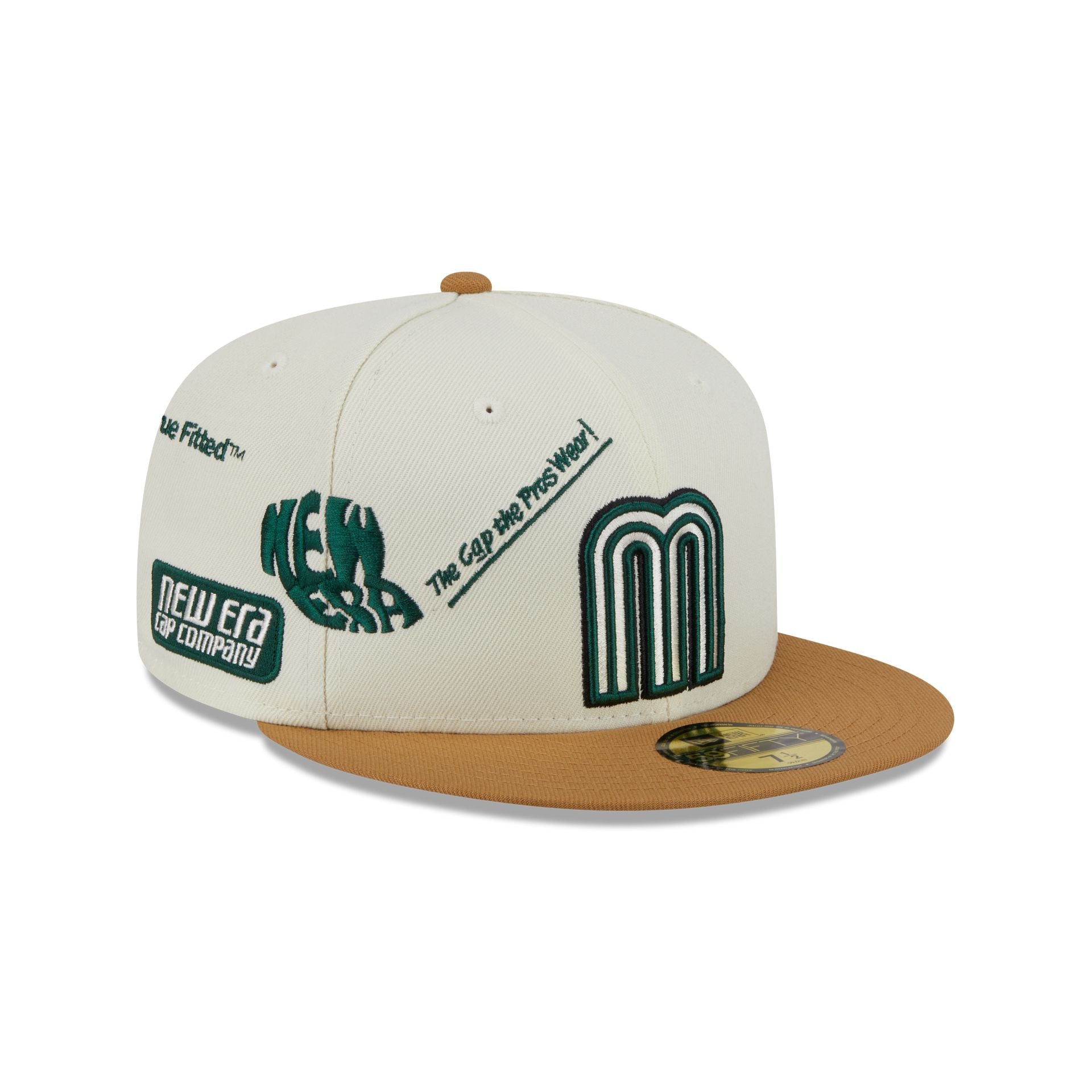 Mexico Baseball New Era Anniversary Logos White 59FIFTY Fitted Hat - Image 3