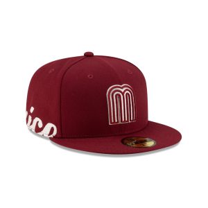 Mexico Baseball Maroon 59FIFTY Fitted Hat