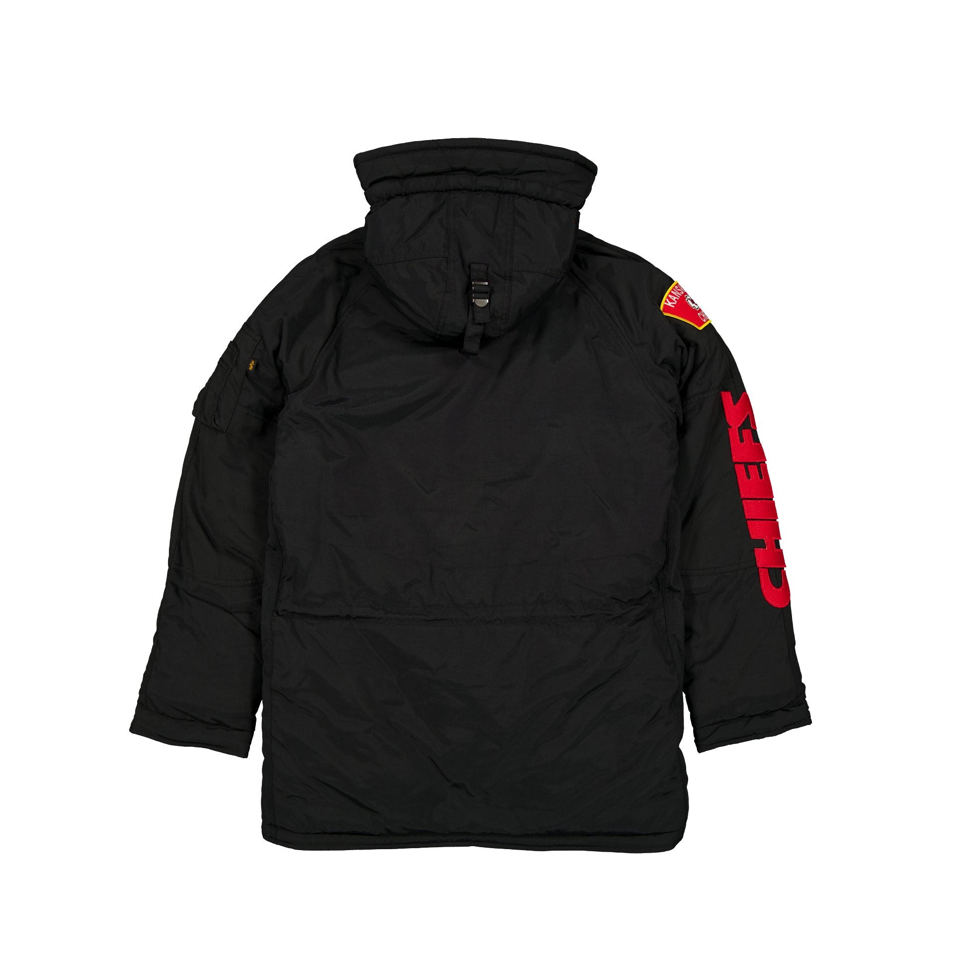 Alpha Industries x Kansas City Chiefs Black N-3B Parka Jacket - Image 2