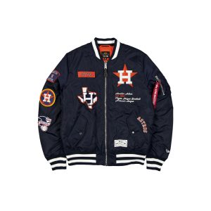 Alpha Industries x Houston Astros Navy MA-1 Bomber Jacket