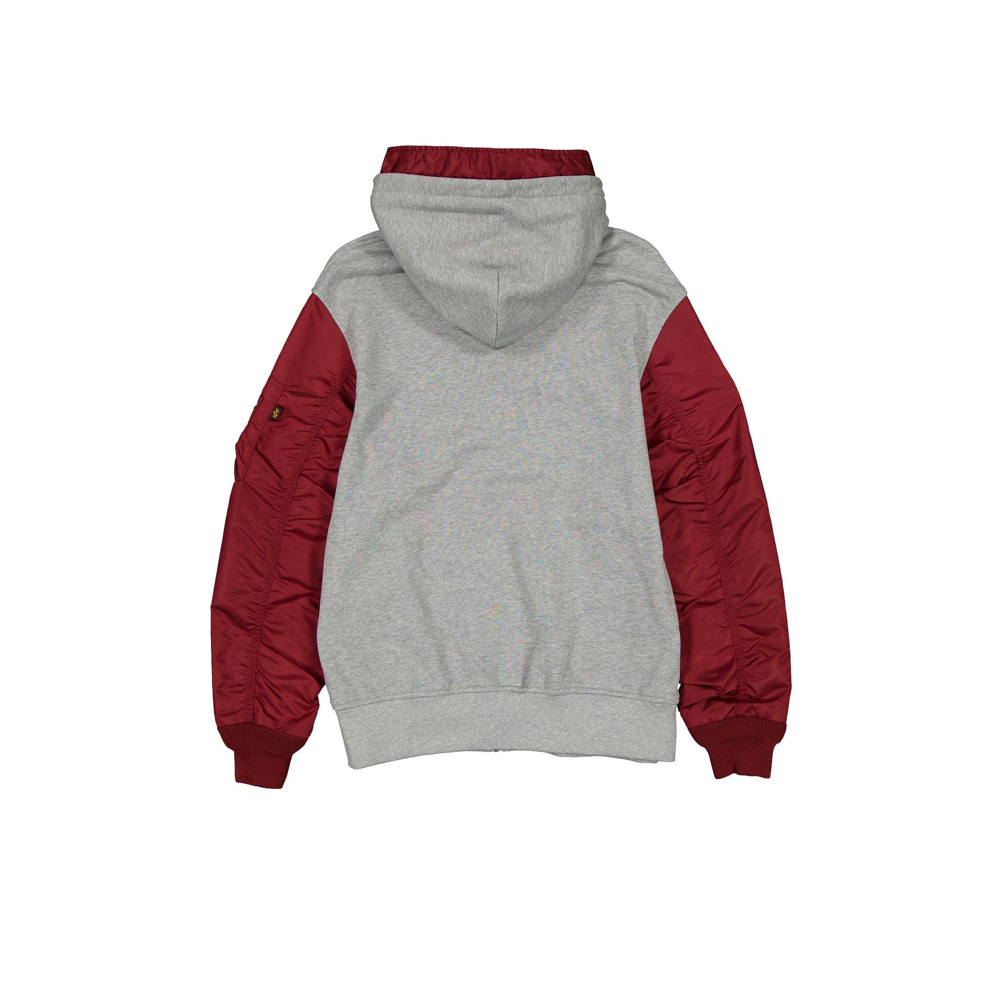 Alpha Industries x Philadelphia Phillies Cooperstown Gray MA-1 Full Zip Fleece Jacket - Image 2