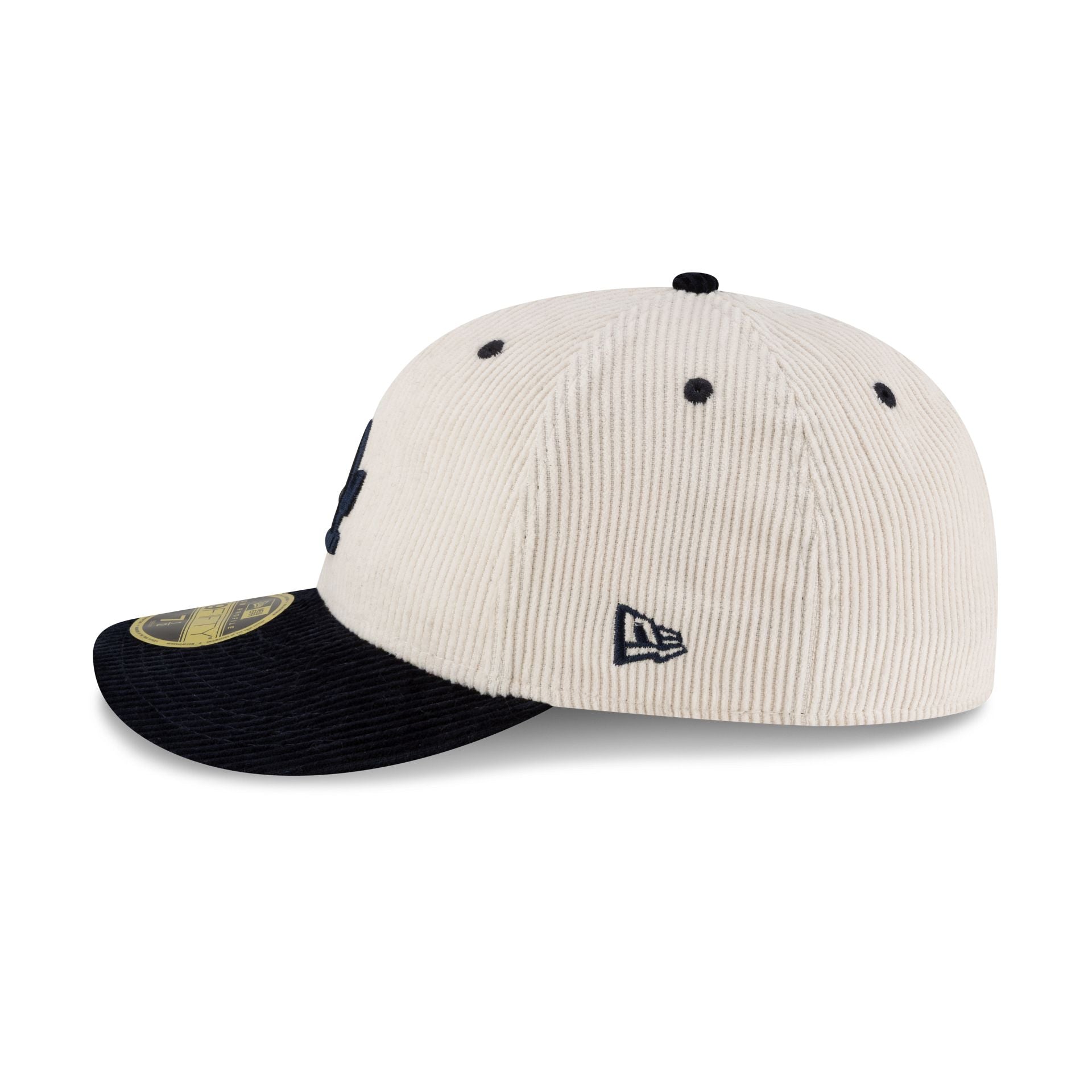 Los Angeles Dodgers Cord Cream Low Profile 59FIFTY Fitted Hat - Image 4