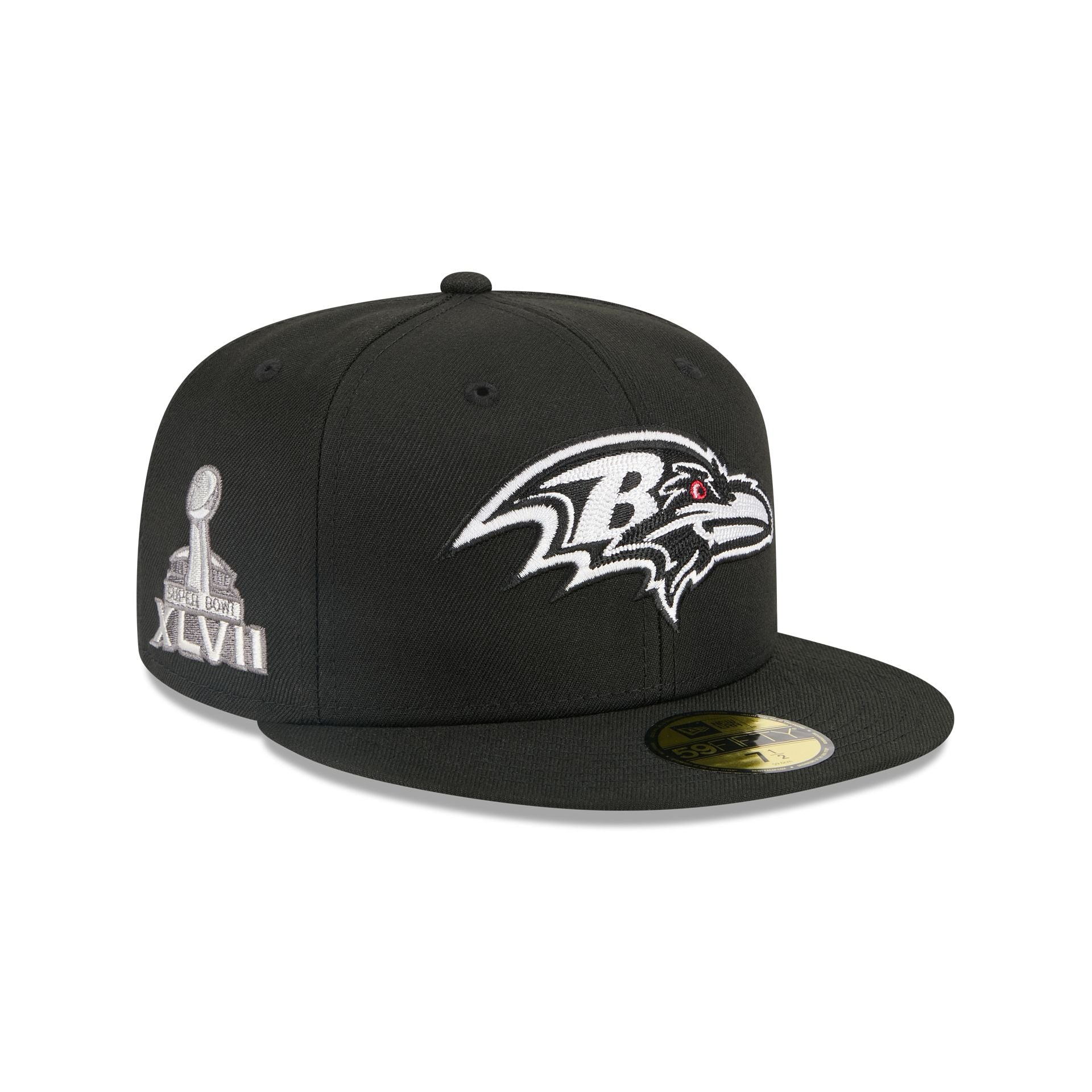 Alpha Industries x Baltimore Ravens Black 59FIFTY Fitted Hat - Image 3