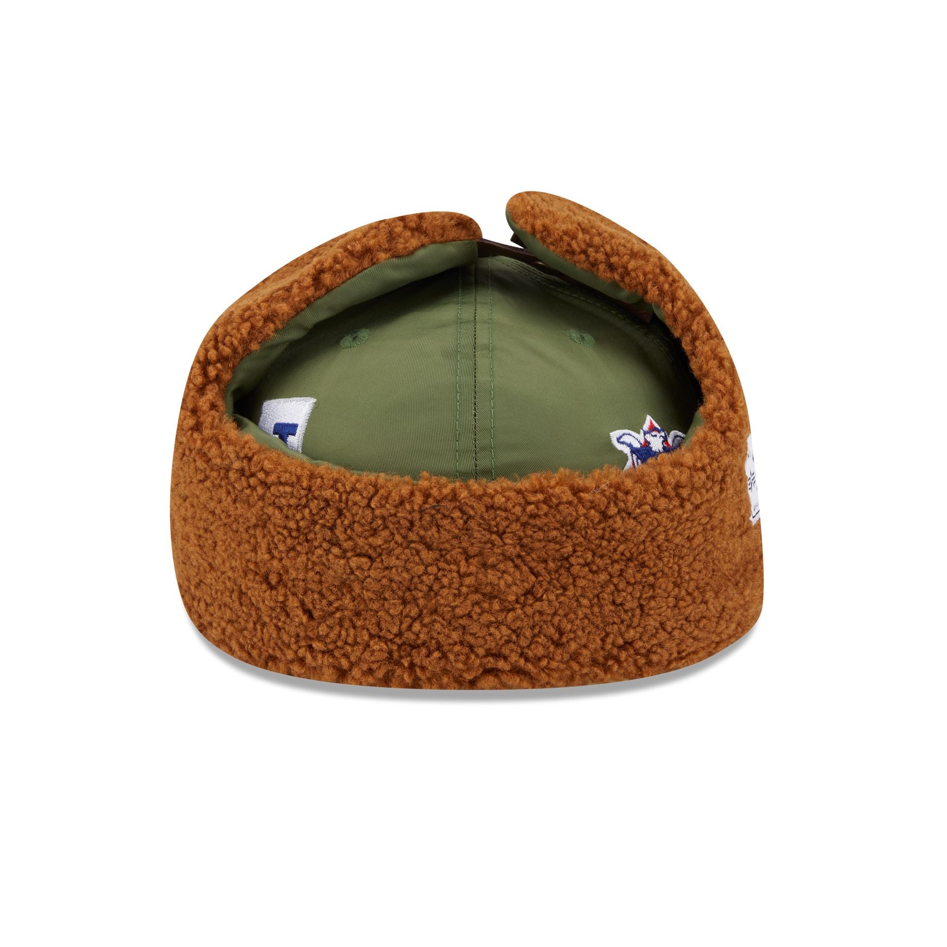 Alpha Industries x Los Angeles Dodgers Olive Green Dog Ear 59FIFTY Fitted Hat - Image 6
