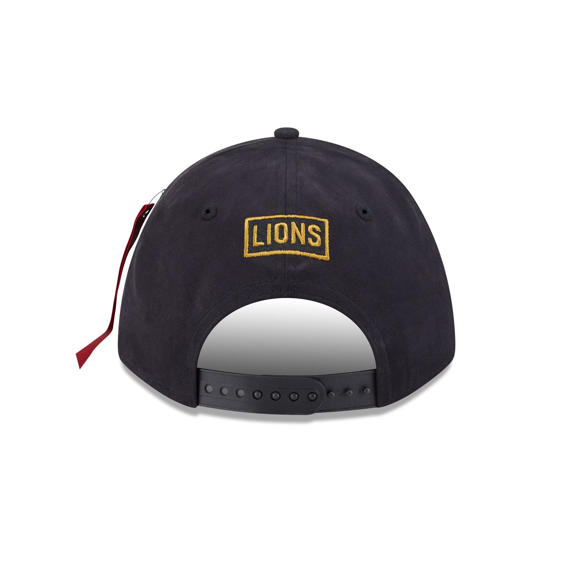 Alpha Industries x Detroit Lions Black 9FORTY M-Crown A-Frame Snapback Hat - Image 6