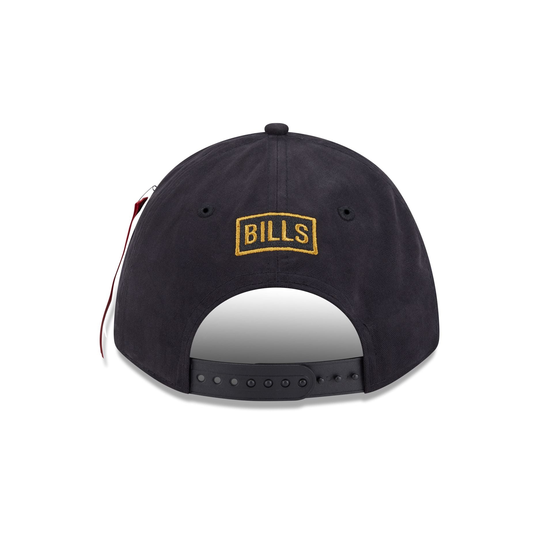 Alpha Industries x Buffalo Bills Black 9FORTY M-Crown A-Frame Snapback Hat - Image 6
