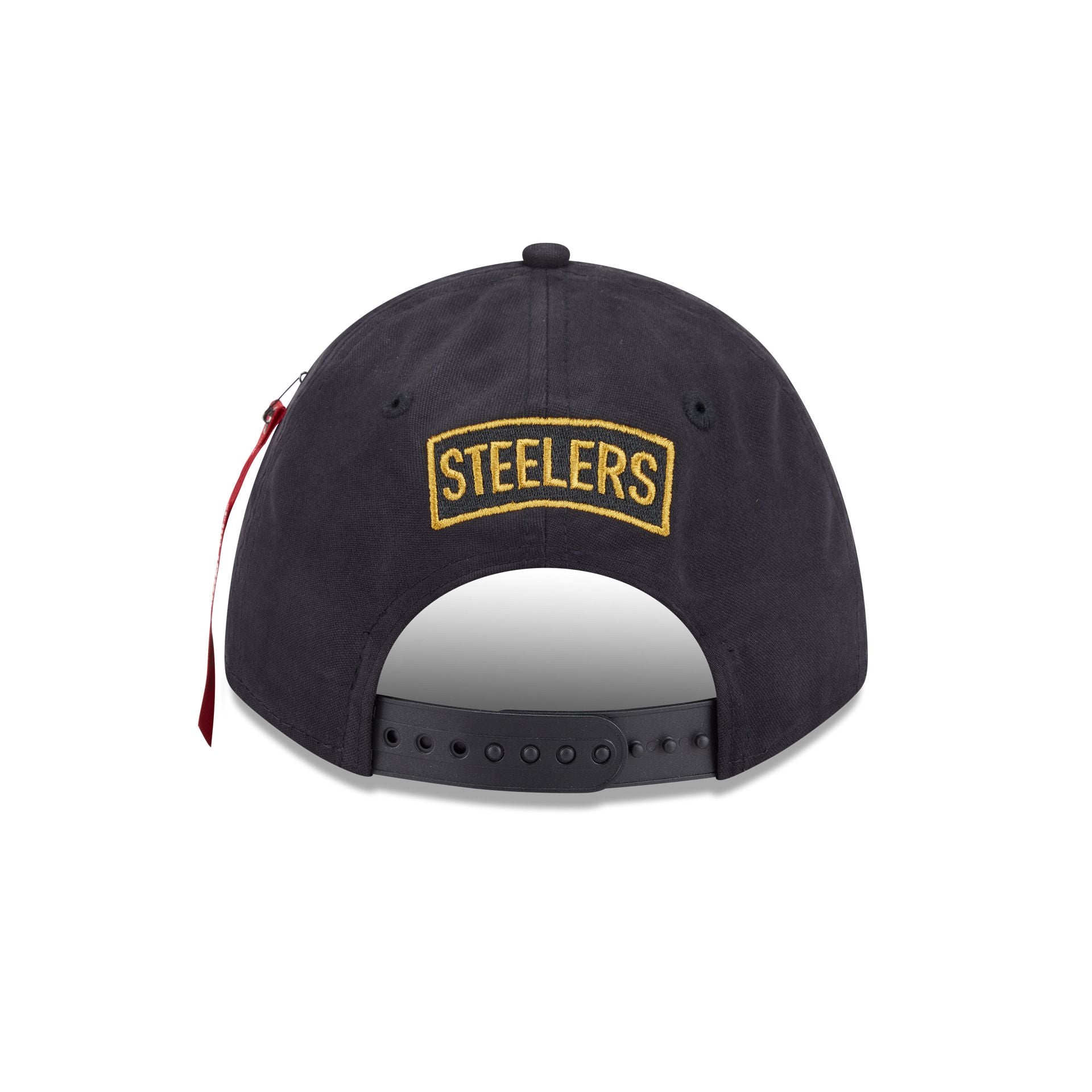 Alpha Industries x Pittsburgh Steelers Black 9FORTY M-Crown A-Frame Snapback Hat - Image 6