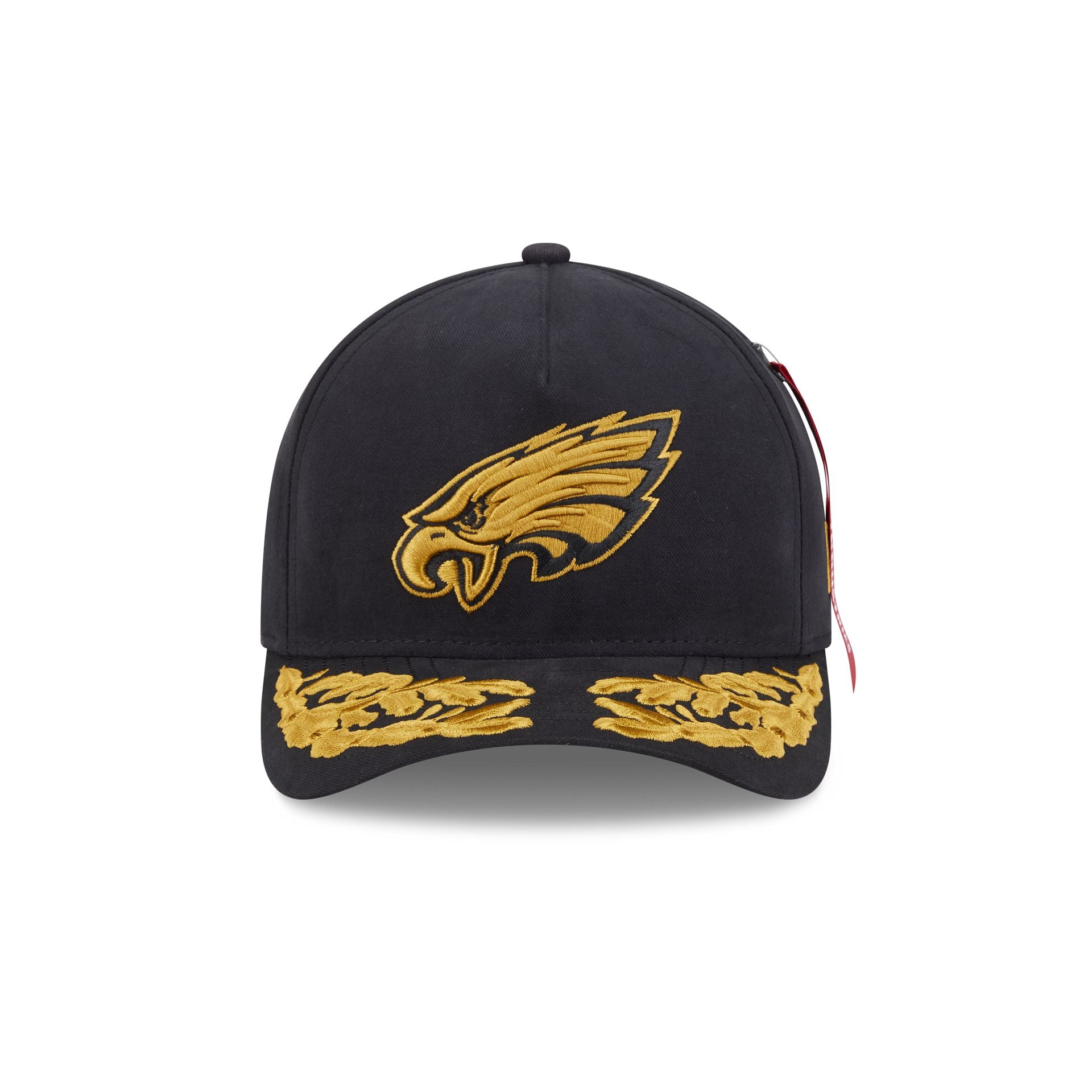 Alpha Industries x Philadelphia Eagles Black 9FORTY M-Crown A-Frame Snapback Hat - Image 2