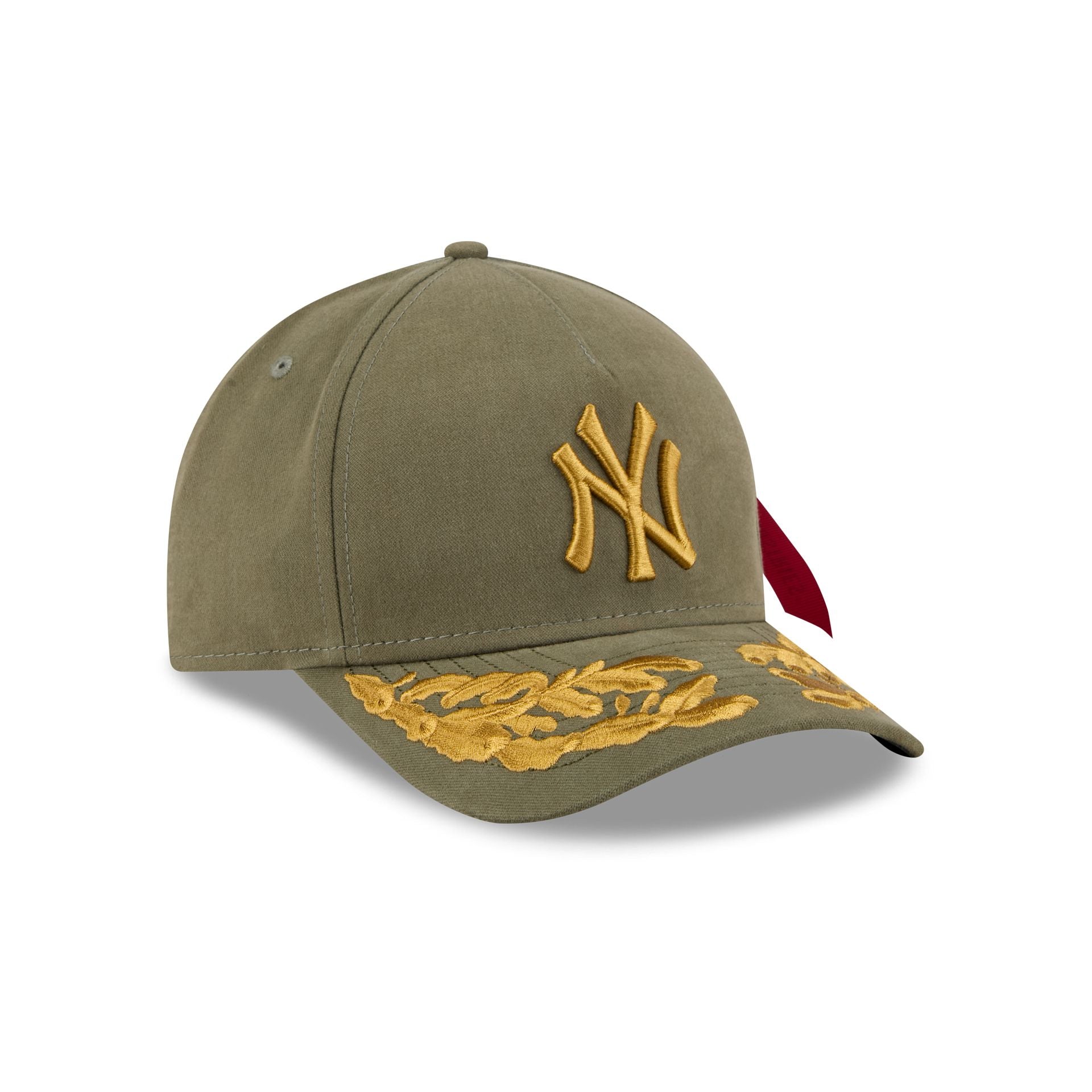 Alpha Industries x New York Yankees Olive Green 9FORTY M-Crown A-Frame Snapback Hat - Image 3