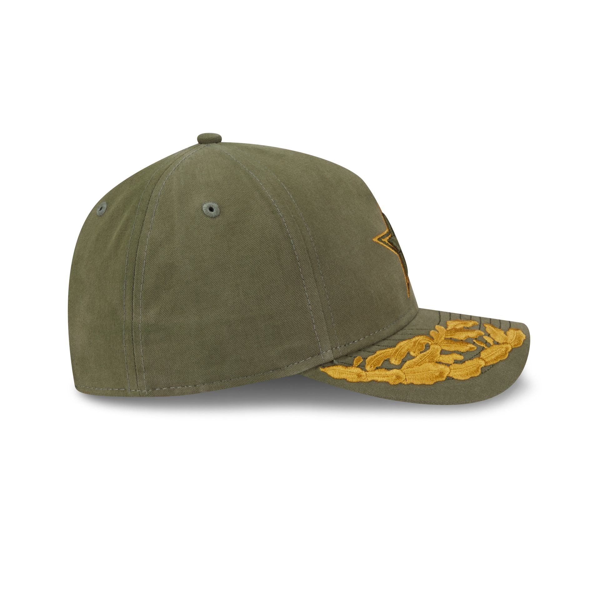 Alpha Industries x Dallas Cowboys Olive Green 9FORTY M-Crown A-Frame Snapback Hat - Image 5