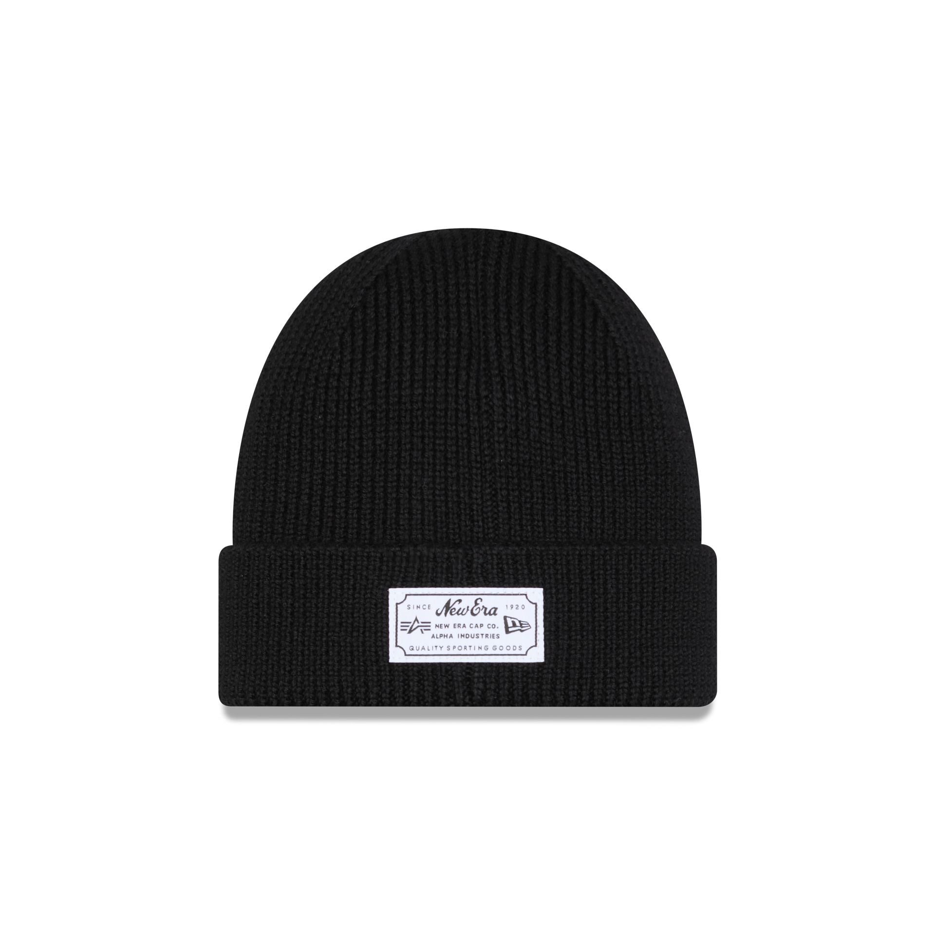 Alpha Industries x Los Angeles Dodgers Black Cuff Knit Hat - Image 3