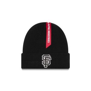 Alpha Industries x San Francisco Giants Black Cuff Knit Hat