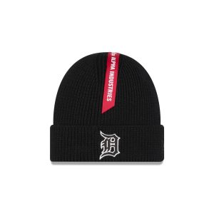 Alpha Industries x Detroit Tigers Black Cuff Knit Hat